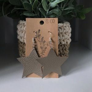 Faux Leather Earrings